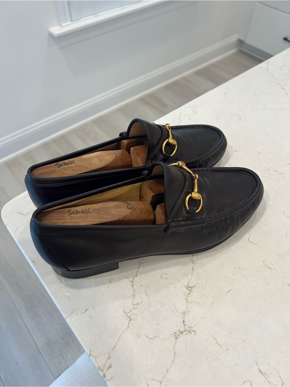 EUC Gucci Leather Brown Horsebit Loafers - Picture 3 of 9
